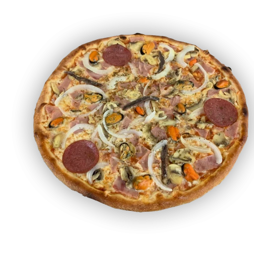 40. Gemischte Pizza (A,B,D,G,L,M,O,R)